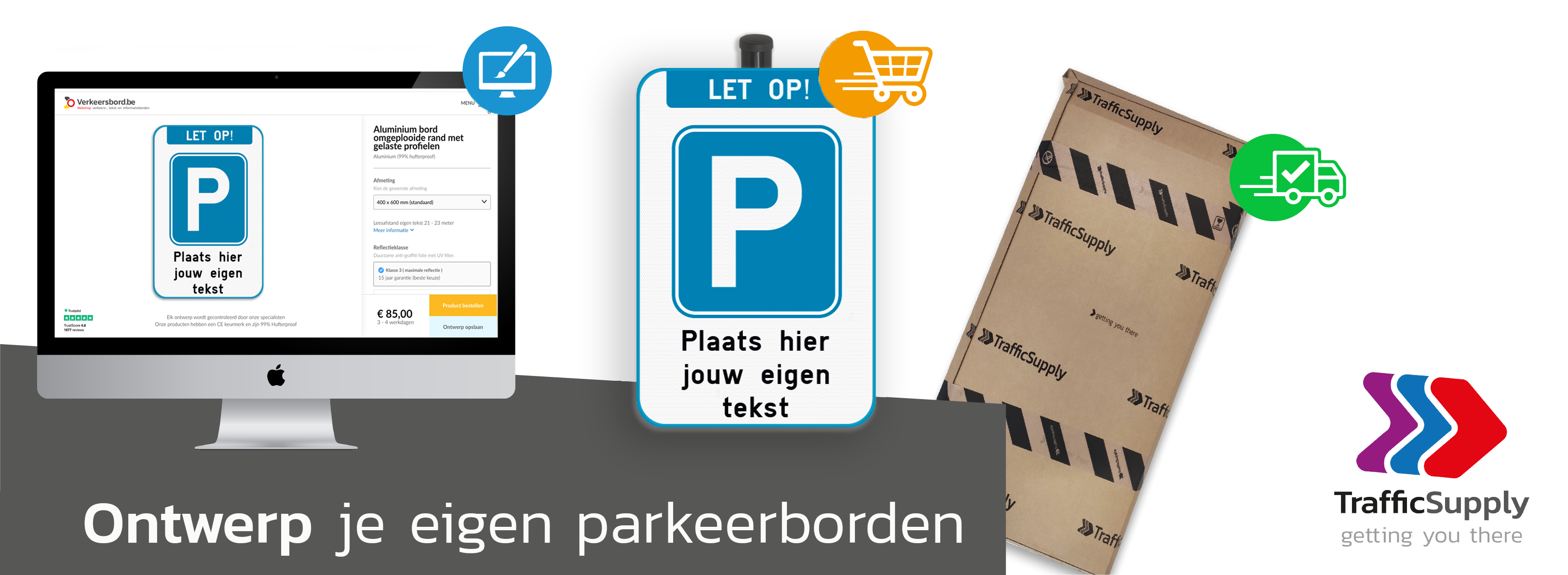 Parkeerborden zelf ontwerpen